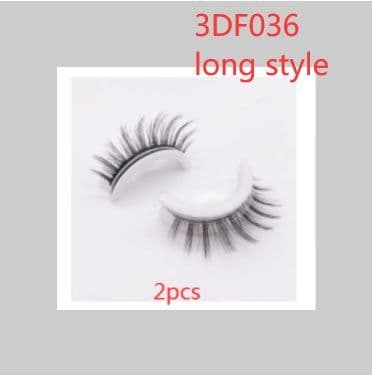 image-Reusable 3D Mink Lashes Natural False Eyelashes Self Adhesive Fake Glue Free Makeup Eyelash Extension Silk
