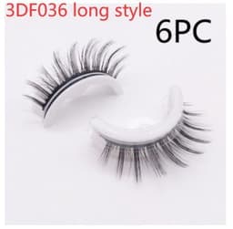 image-Reusable 3D Mink Lashes Natural False Eyelashes Self Adhesive Fake Glue Free Makeup Eyelash Extension Silk