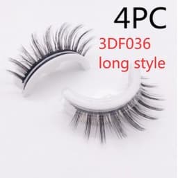 image-Reusable 3D Mink Lashes Natural False Eyelashes Self Adhesive Fake Glue Free Makeup Eyelash Extension Silk