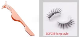 image-Reusable 3D Mink Lashes Natural False Eyelashes Self Adhesive Fake Glue Free Makeup Eyelash Extension Silk