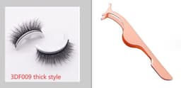 image-Reusable 3D Mink Lashes Natural False Eyelashes Self Adhesive Fake Glue Free Makeup Eyelash Extension Silk