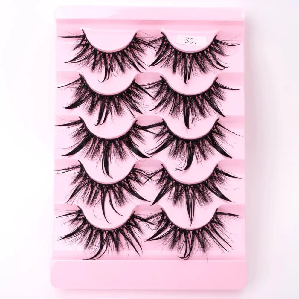 image-Natural 3D Dramatic Fairy Clusters Manga Lashes Fake Eyelashes