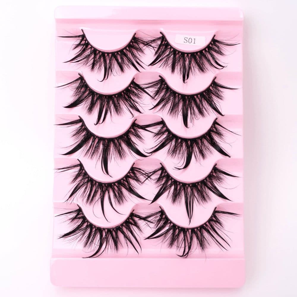 image-Natural 3D Dramatic Fairy Clusters Manga Lashes Fake Eyelashes
