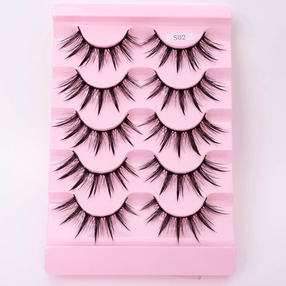 image-Natural 3D Dramatic Fairy Clusters Manga Lashes Fake Eyelashes
