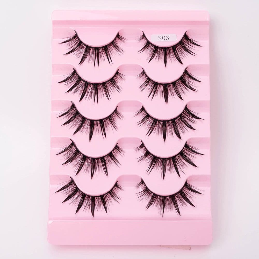 image-Natural 3D Dramatic Fairy Clusters Manga Lashes Fake Eyelashes