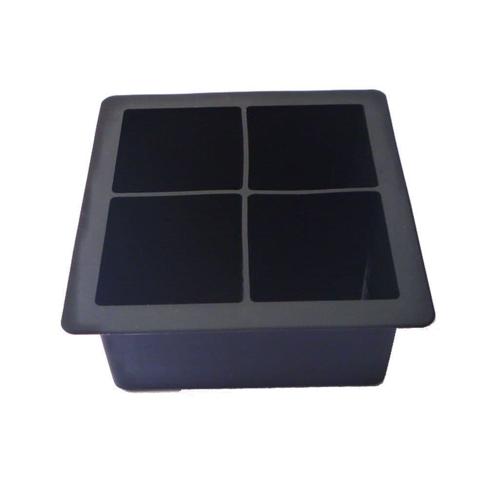 image-4-Cavity Large Silicone Drink Ice Cube Pudding Jelly Soap Mold Mould Tray Tool