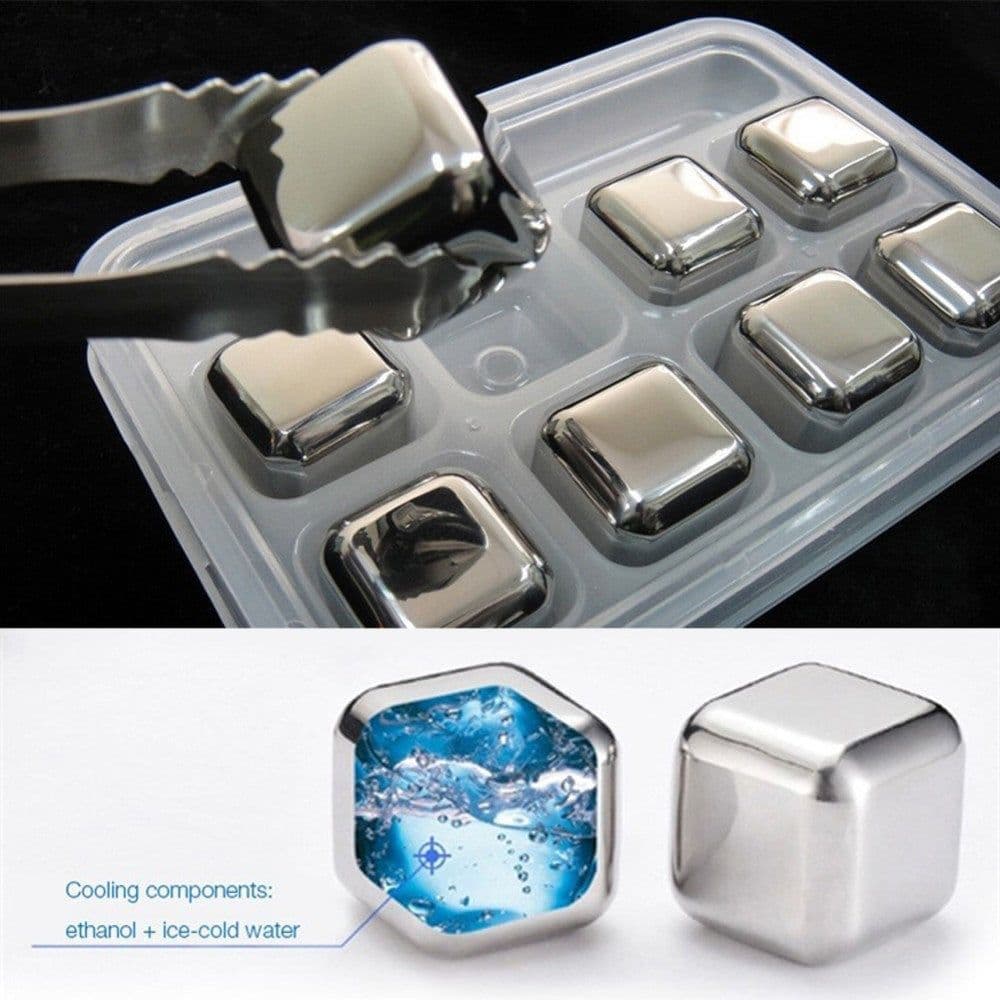 image-Ice Cubes Set Herbruikbare Chilling Stones Voor Whiskey Cooling Cube Koelen Rots Party Bar Tool