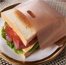 image-Teflon high temperature toast bag ptfe fiberglass toast bag toasted sandwich bag toaster bag