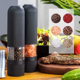 image-Plastic Electric Pepper Mill Plastic Grinder Mill