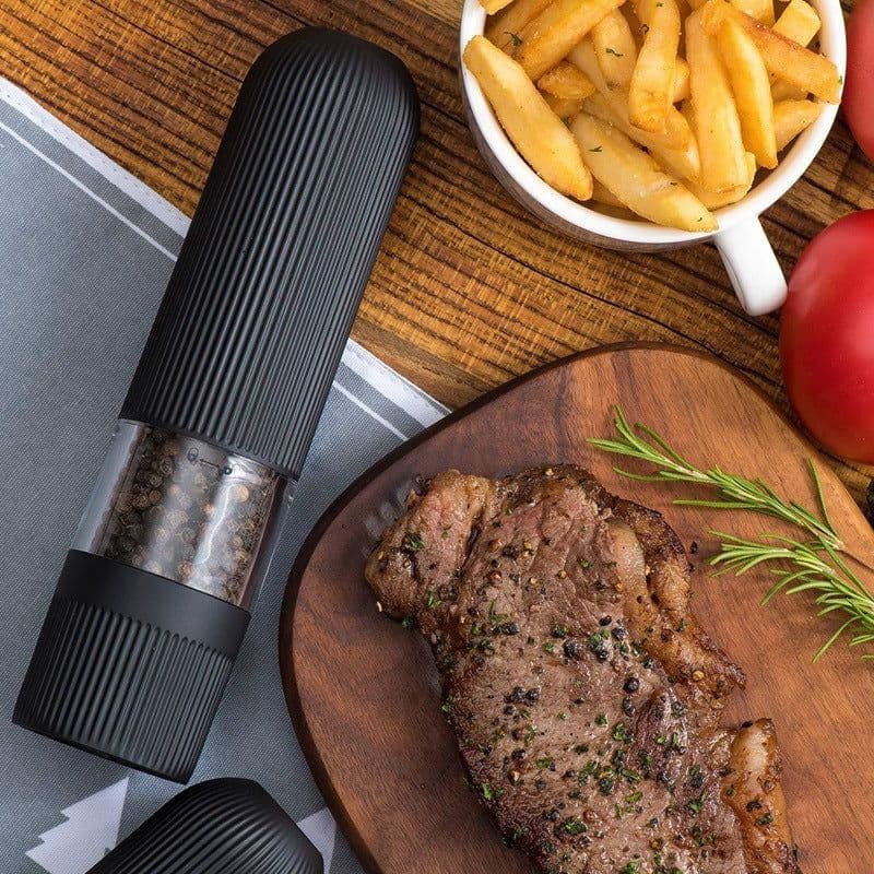 image-Plastic Electric Pepper Mill Plastic Grinder Mill