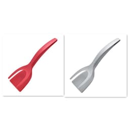 image-2 In 1 Grip And Flip Tongs Egg Spatula Tongs Clamp Pancake Fried Egg French Toast Omelet Overturned Kitchen Accessories