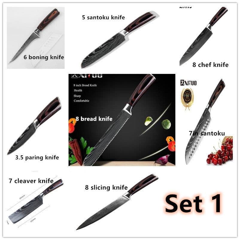 image-Carpenter's Special Set 6-piece Set 8-piece Set Knife Chef Knife Kitchen Knife Cooking