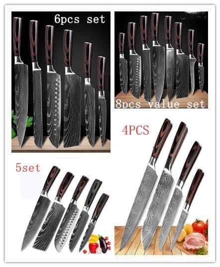 image-Carpenter's Special Set 6-piece Set 8-piece Set Knife Chef Knife Kitchen Knife Cooking