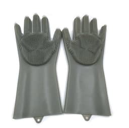image-Silicone Heat-resistant Cleaning Brush Scrubbing Gloves