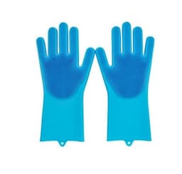 image-Silicone Heat-resistant Cleaning Brush Scrubbing Gloves