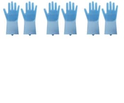 image-Silicone Heat-resistant Cleaning Brush Scrubbing Gloves
