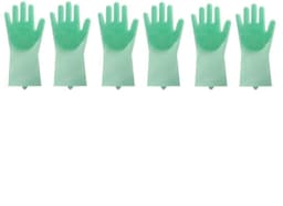 image-Silicone Heat-resistant Cleaning Brush Scrubbing Gloves