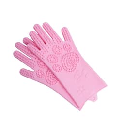 image-Silicone Heat-resistant Cleaning Brush Scrubbing Gloves