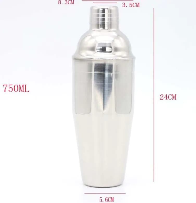 image-Stainless Steel Cocktail Shaker Ice Bucket Six-piece Set