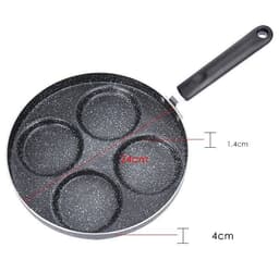 image-Egg Frying Pan Nonstick Pancake Pans 4-Cups Cookware Pancake Pan Egg Pan Suitable For Gas Stove