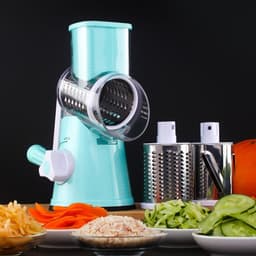 image-Manual Kitchen Accessories Multifunctional Round Mandoline Potato Slicer Vegetable Cutter Slicer Cheese Kitchen Gadgets