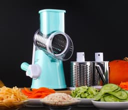image-Manual Kitchen Accessories Multifunctional Round Mandoline Potato Slicer Vegetable Cutter Slicer Cheese Kitchen Gadgets