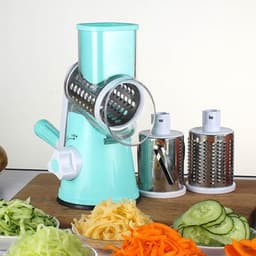 image-Manual Kitchen Accessories Multifunctional Round Mandoline Potato Slicer Vegetable Cutter Slicer Cheese Kitchen Gadgets
