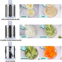 image-Manual Kitchen Accessories Multifunctional Round Mandoline Potato Slicer Vegetable Cutter Slicer Cheese Kitchen Gadgets