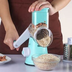 image-Manual Kitchen Accessories Multifunctional Round Mandoline Potato Slicer Vegetable Cutter Slicer Cheese Kitchen Gadgets
