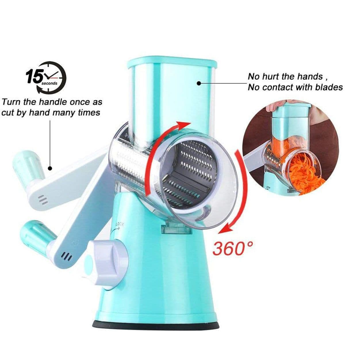 image-Manual Kitchen Accessories Multifunctional Round Mandoline Potato Slicer Vegetable Cutter Slicer Cheese Kitchen Gadgets