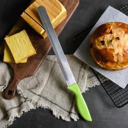 image-Bakerdream Stainless steel Serrated bread knife Bread Cutting Knives Toast Slicing Knives Cake Slicer Pastry Biscuit Cutter Bakin