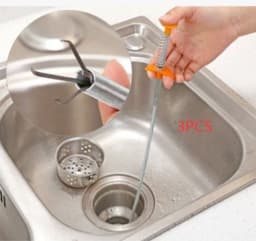 image-60CM Sewer Dredger Spring Pipe Dredging Tool Household Hair Cleaner Drain Clog Remover Cleaning Tools Household For Kitchen Sink Kitchen Gadgets