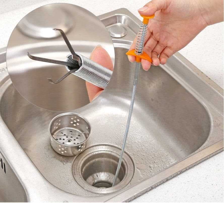 image-60CM Sewer Dredger Spring Pipe Dredging Tool Household Hair Cleaner Drain Clog Remover Cleaning Tools Household For Kitchen Sink Kitchen Gadgets