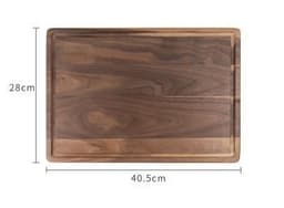 image-Black Walnut Wood Cutting Board Creative Whole Tray Fruit Chopping Cutting Board Wood Chopping Blocks For Kitchen