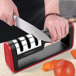 image-Professional Knife Sharpener Diamond Quick Professional 3 Stages Sharpener Knife Sharpening Tools Sharpening Stone