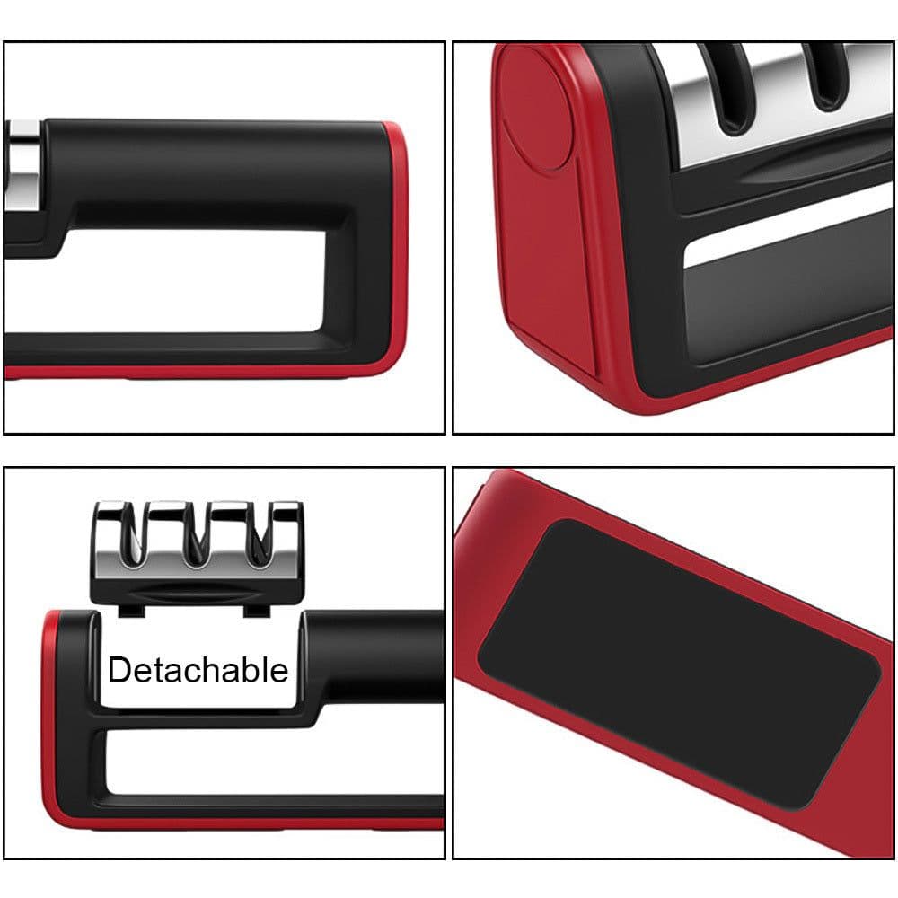 image-Professional Knife Sharpener Diamond Quick Professional 3 Stages Sharpener Knife Sharpening Tools Sharpening Stone