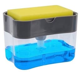 image-Multifunction Soap Dispenser Sponge Caddy Non-toxic Odorless Dispenser Kitchen Rack Creative Bathroom Washing Soap Storage Box