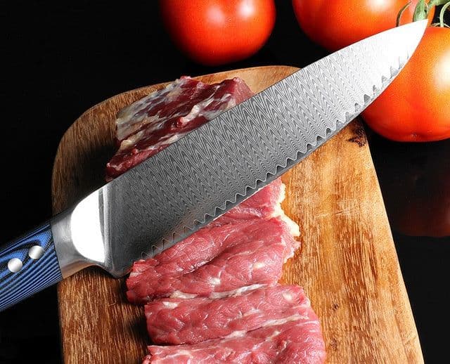 image-Damascus knife Japanese VG10 kitchen knife chef knife