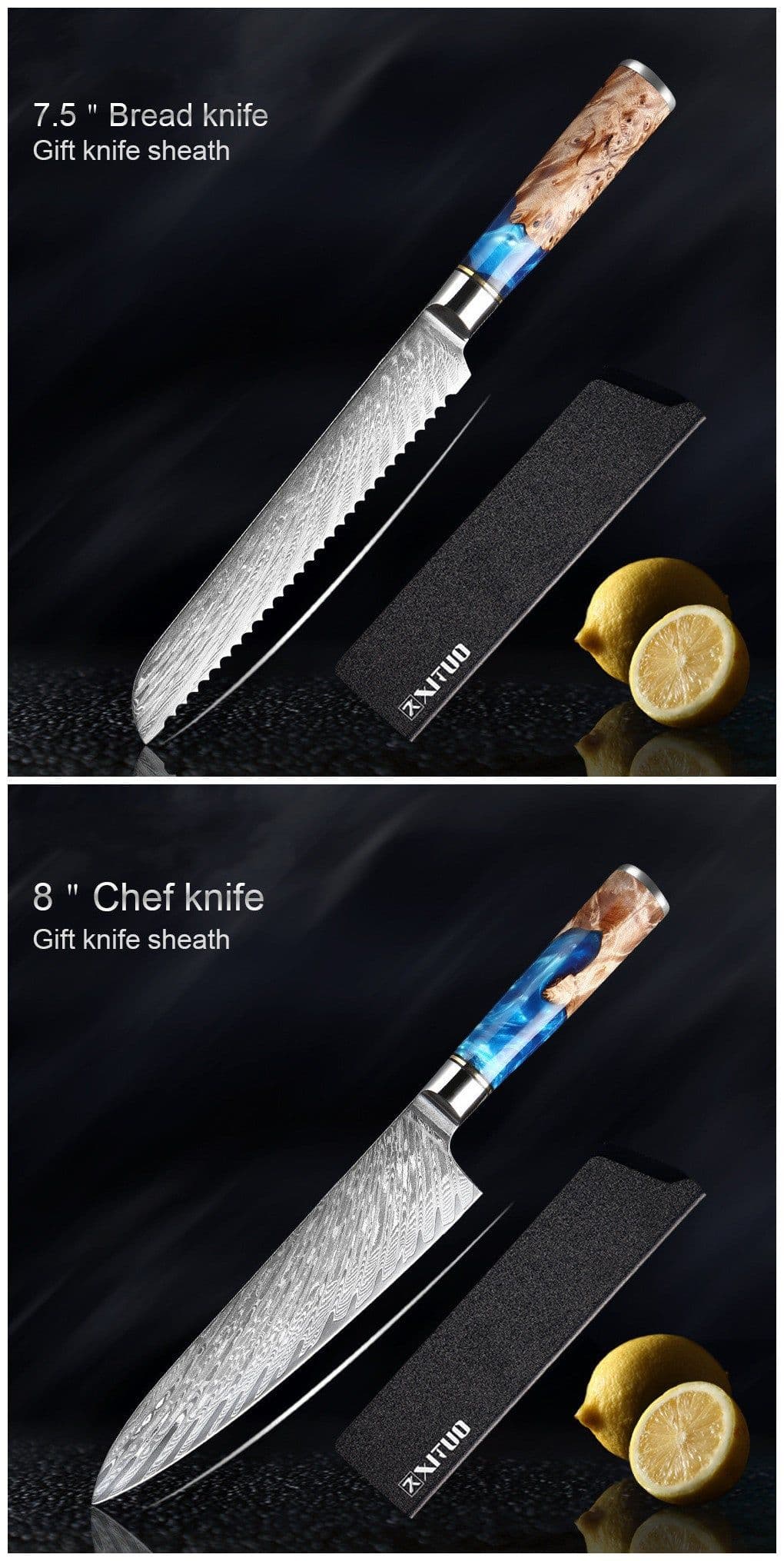 image-Kitchen Knife Set Chef's Knife Meat Chopping Knife