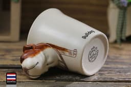 image-Animal mug Hand painted animal mug english bulldog ceramic mug