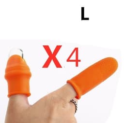 image-Silicone Thumb Knife Finger Protector Gears Cutting Vegetable Harvesting Knife Pinching Plant Blade Scissors Garden Gloves