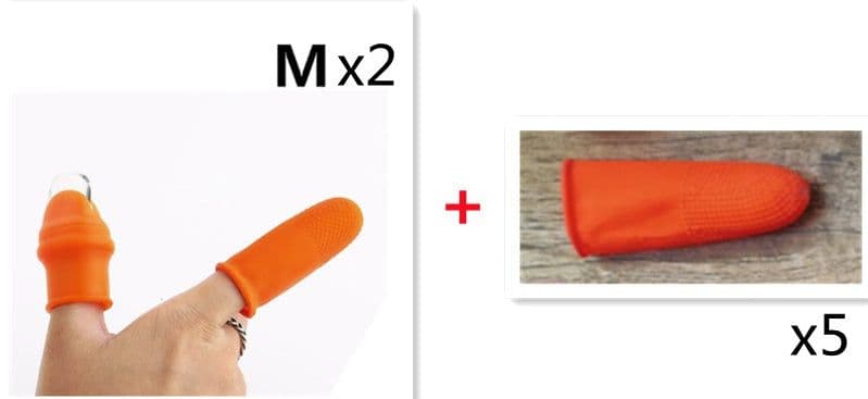 image-Silicone Thumb Knife Finger Protector Gears Cutting Vegetable Harvesting Knife Pinching Plant Blade Scissors Garden Gloves