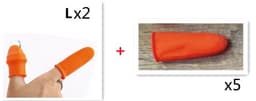 image-Silicone Thumb Knife Finger Protector Gears Cutting Vegetable Harvesting Knife Pinching Plant Blade Scissors Garden Gloves