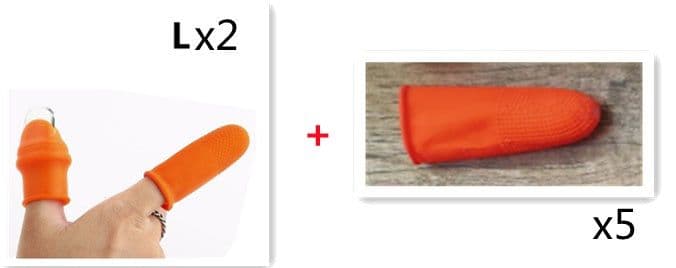 image-Silicone Thumb Knife Finger Protector Gears Cutting Vegetable Harvesting Knife Pinching Plant Blade Scissors Garden Gloves