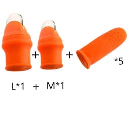 image-Silicone Thumb Knife Finger Protector Gears Cutting Vegetable Harvesting Knife Pinching Plant Blade Scissors Garden Gloves