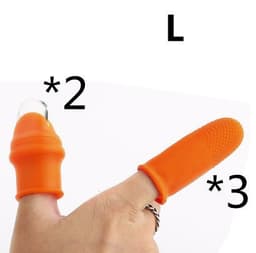 image-Silicone Thumb Knife Finger Protector Gears Cutting Vegetable Harvesting Knife Pinching Plant Blade Scissors Garden Gloves