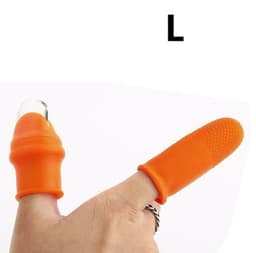 image-Silicone Thumb Knife Finger Protector Gears Cutting Vegetable Harvesting Knife Pinching Plant Blade Scissors Garden Gloves