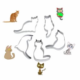 image-Baking Cookies And Icing Biscuits Cat Mold