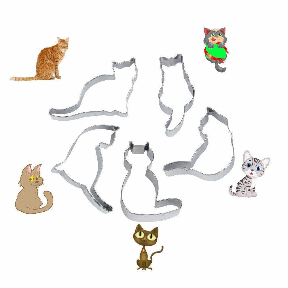 image-Baking Cookies And Icing Biscuits Cat Mold