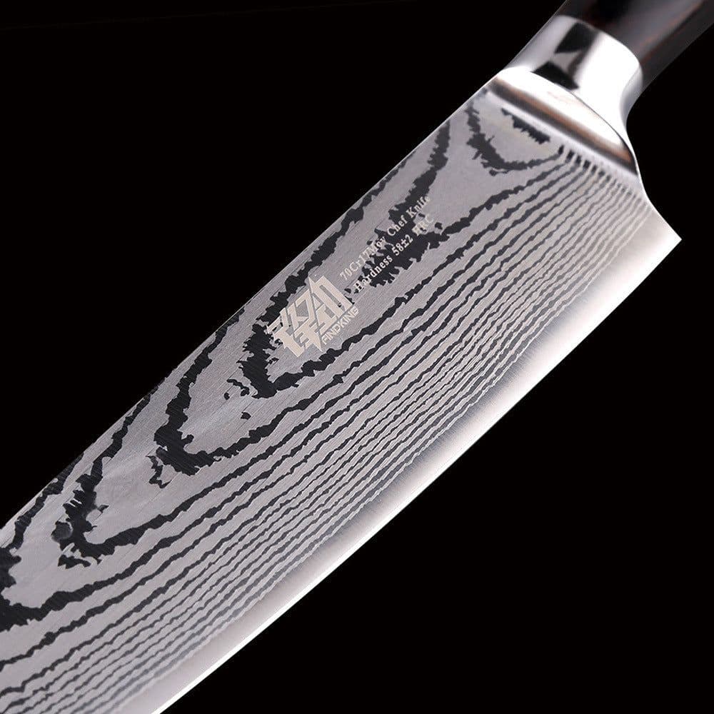 image-Damascus Knife Stainless Steel Slicing Knife